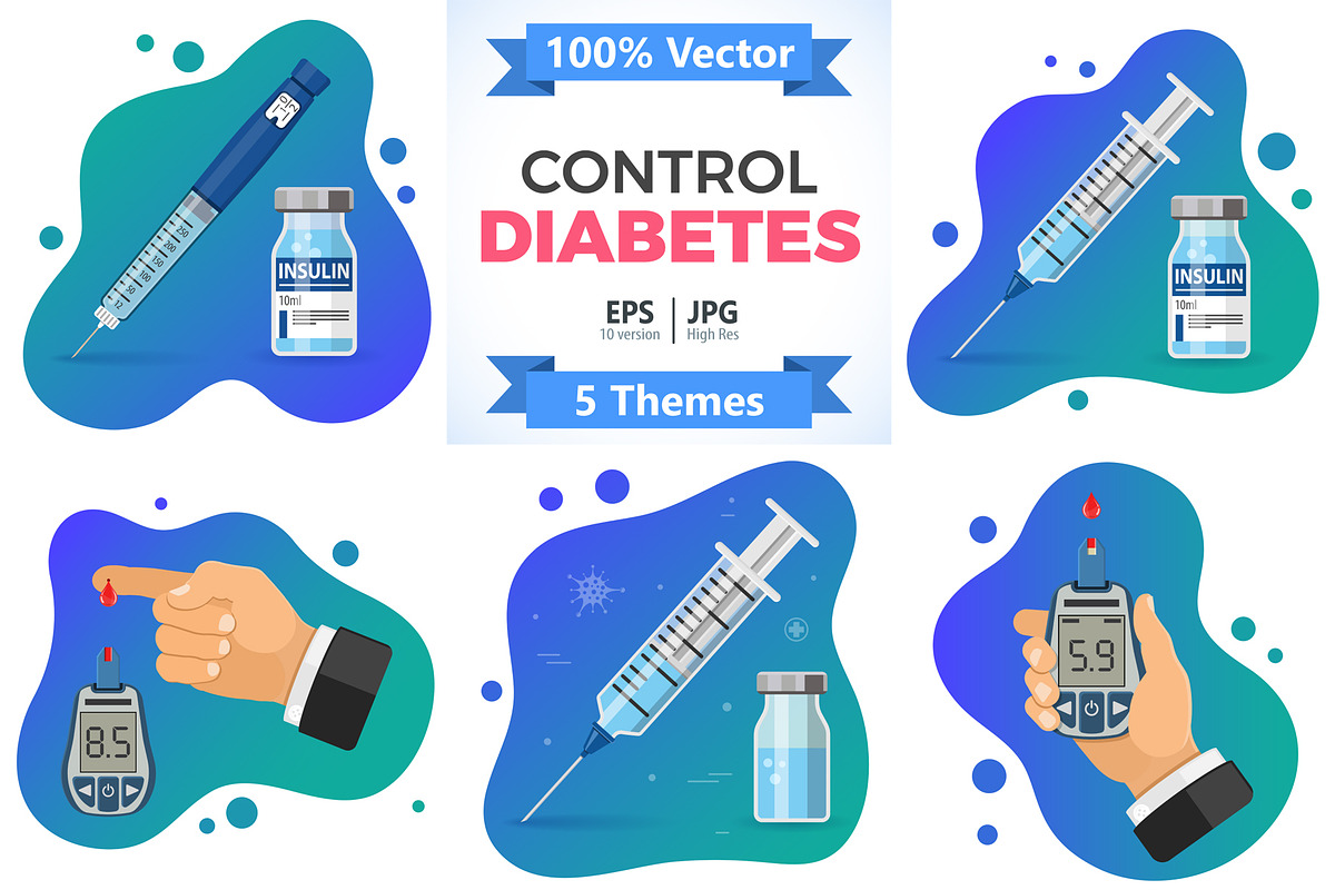 Control Your Diabetes Concepts, a Healthcare Illustration by TAlex (Photo 1 of 6)