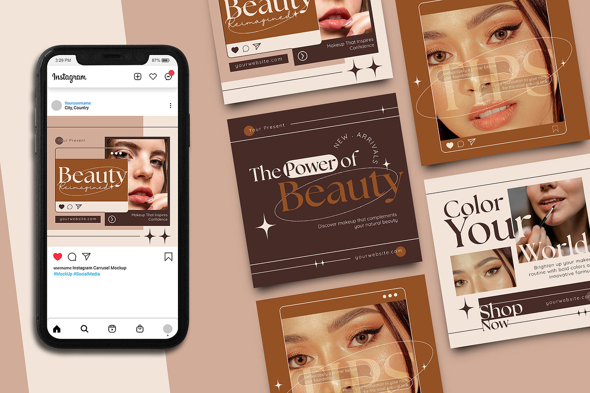 Minimalist Beauty Make Up Instagram, a Social Media Template by Artnivora.Std (Photo 2 of 2)