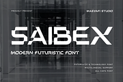 Saibex | Futuristic Technology Font, a Symbol Font by Masyafi Studio (Thumbnail 1 of 8)