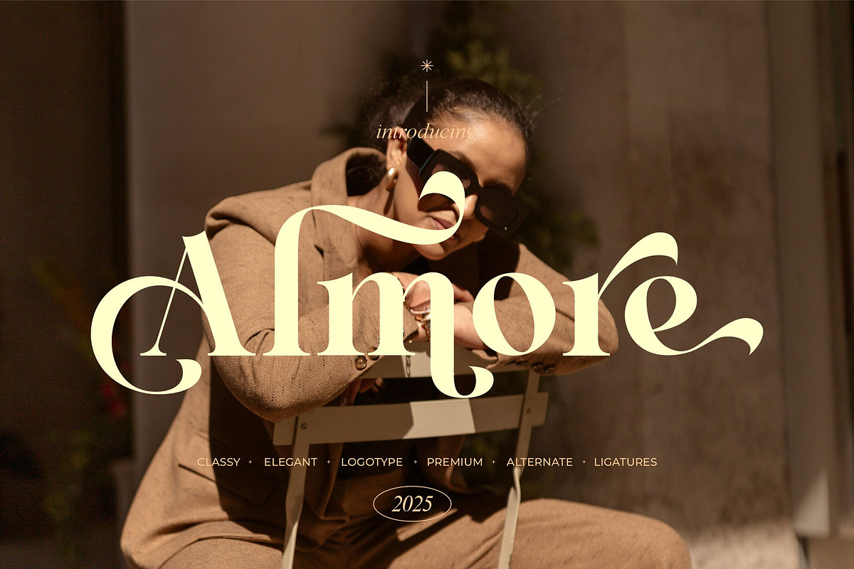 Almore || Modern Stylish Serif Font, a Serif Font by Ermedia Studio (Photo 1 of 10)
