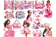 Fashion Black Girl Clipart PNG, a Person Illustration by GlamArtZhanna (Thumbnail 3 of 5)