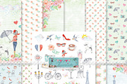 París - patrones y recortables, a Pattern Graphic by MadeByAmaranta (Thumbnail 1 of 5)