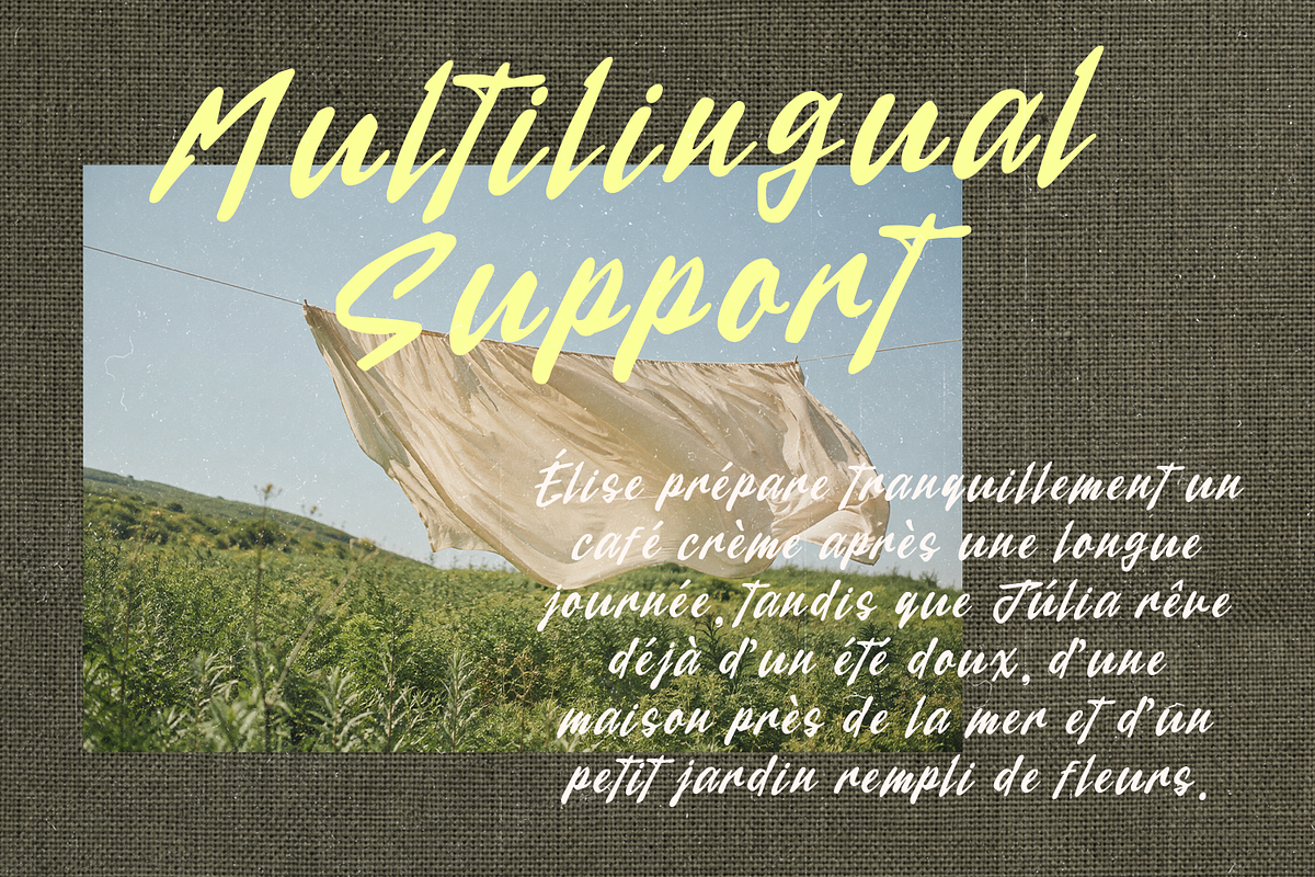 Handbrush Awesome Brush Script, a Handwritten Font by Haps Space (Photo 10 of 13)