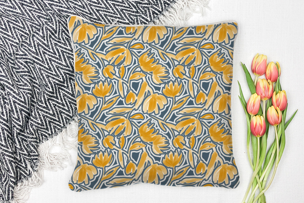 FLORAL SEAMLESS PATTERN, a Pattern Graphic by MartinShop (Photo 8 of 10)