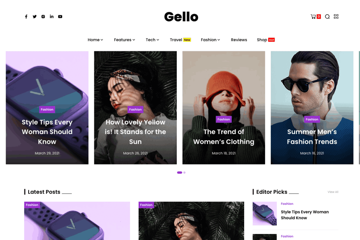 Gello - News & Blog WordPress Theme, a WordPress Template by TMRW Studio (Photo 6 of 7)