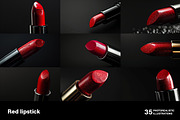 Red lipstick. 35 images, a Beauty & Fashion Photo by Handmadefont (Thumbnail 2 of 10)