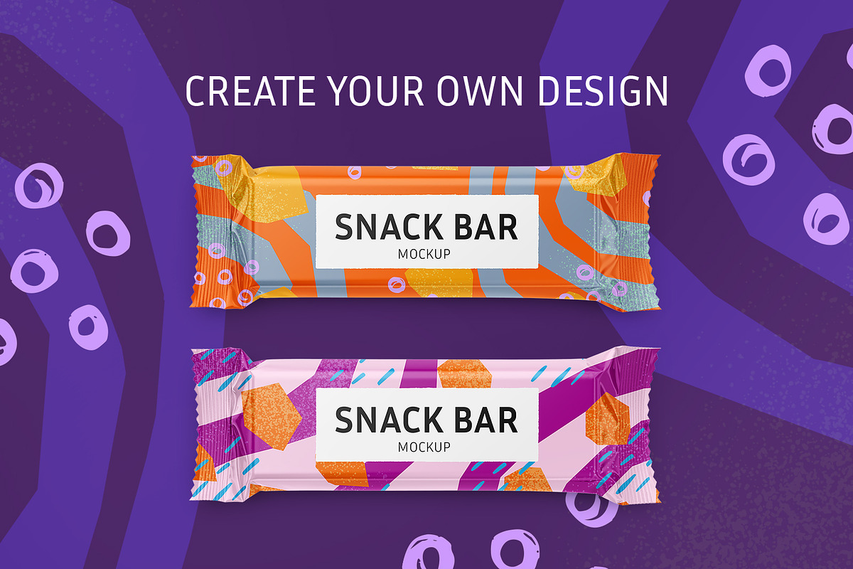 Snack bar mockup, a Packaging Mockup by ShooShooShop (Photo 4 of 4)