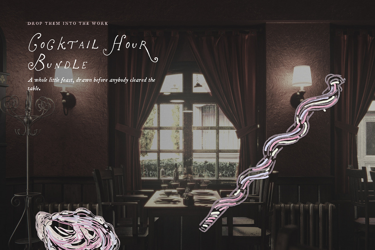Wedding Cocktail Clipart, Bar Sign, a Food Illustration by The October Creative (Photo 5 of 16)