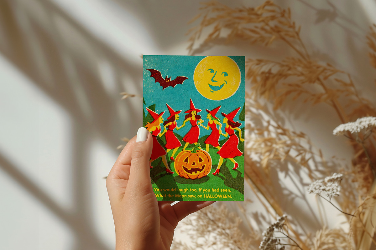 Vintage Halloween Card Illustrations, a Seasonal Illustration by Heather Green Designs (Photo 7 of 9)