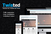New Twisted - Portfolio Theme, a WordPress Template by SnailArt (Thumbnail 1 of 4)