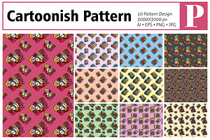 Cartoonish Pattern, a Pattern Graphic by MSG Studio
