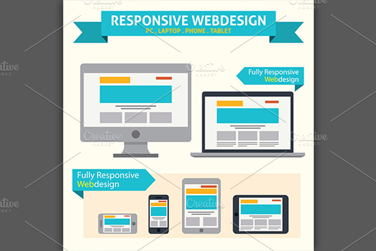 Responsive Web Design Icon, an Icon by VectorCat