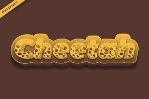 Cheetah Color Skin Text Effect