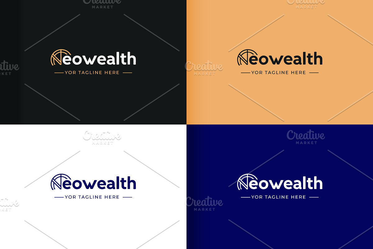 Neo Wealth fintech banking minimalis, an Object Graphic by sumonuix