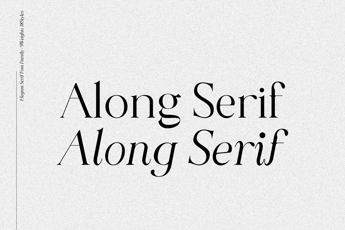 Along Serif BSC Font Family