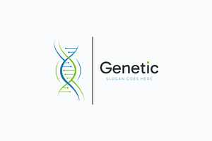 Genetic Logo Science Medical Health, a Branding & Logo Template by Signatoro