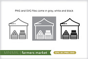 Minimal farmers market icons, an Outline Icon by Picture Window (Thumbnail 2 of 5)