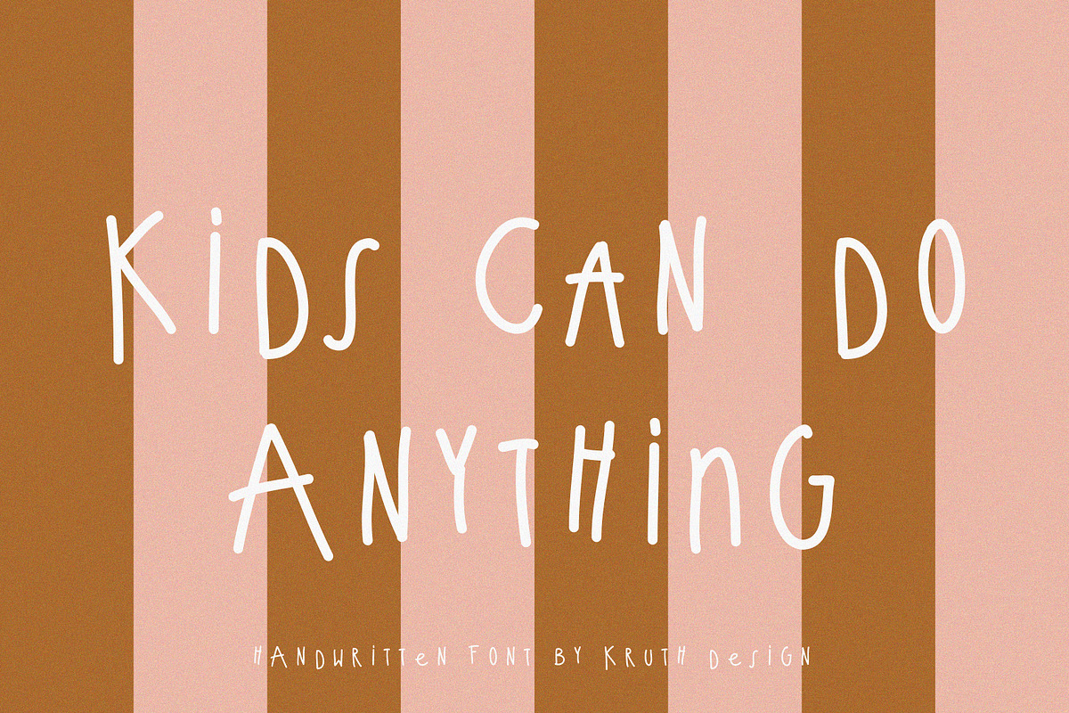 The Kids Font / handwritten, a Handwritten Font by KruthDesign (Photo 1 of 11)