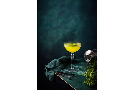 Tropical yellow lemon cocktail on, a Food & Drink Photo by Yulia Furman