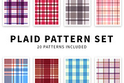 Plaid pattern set, a Pattern Graphic by Hellgram (Thumbnail 1 of 5)