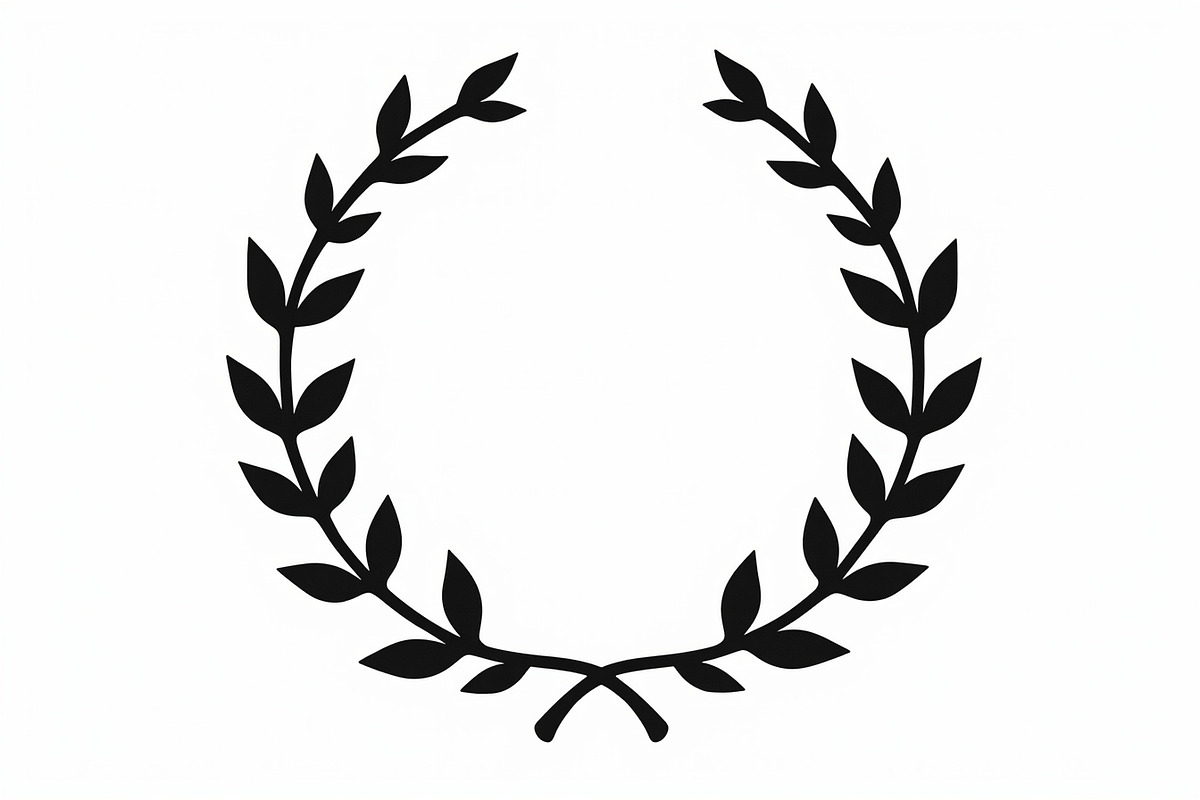 Laurel Wreath Silhouette Set, an Illustration by jahid234 (Photo 2 of 9)