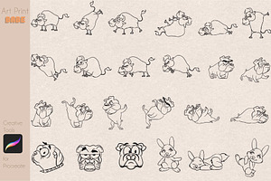 Animal Stamp Children Coloring Pages