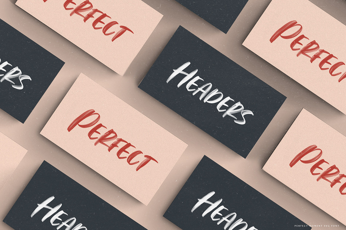 Perfect Moment SVG Font preview 3