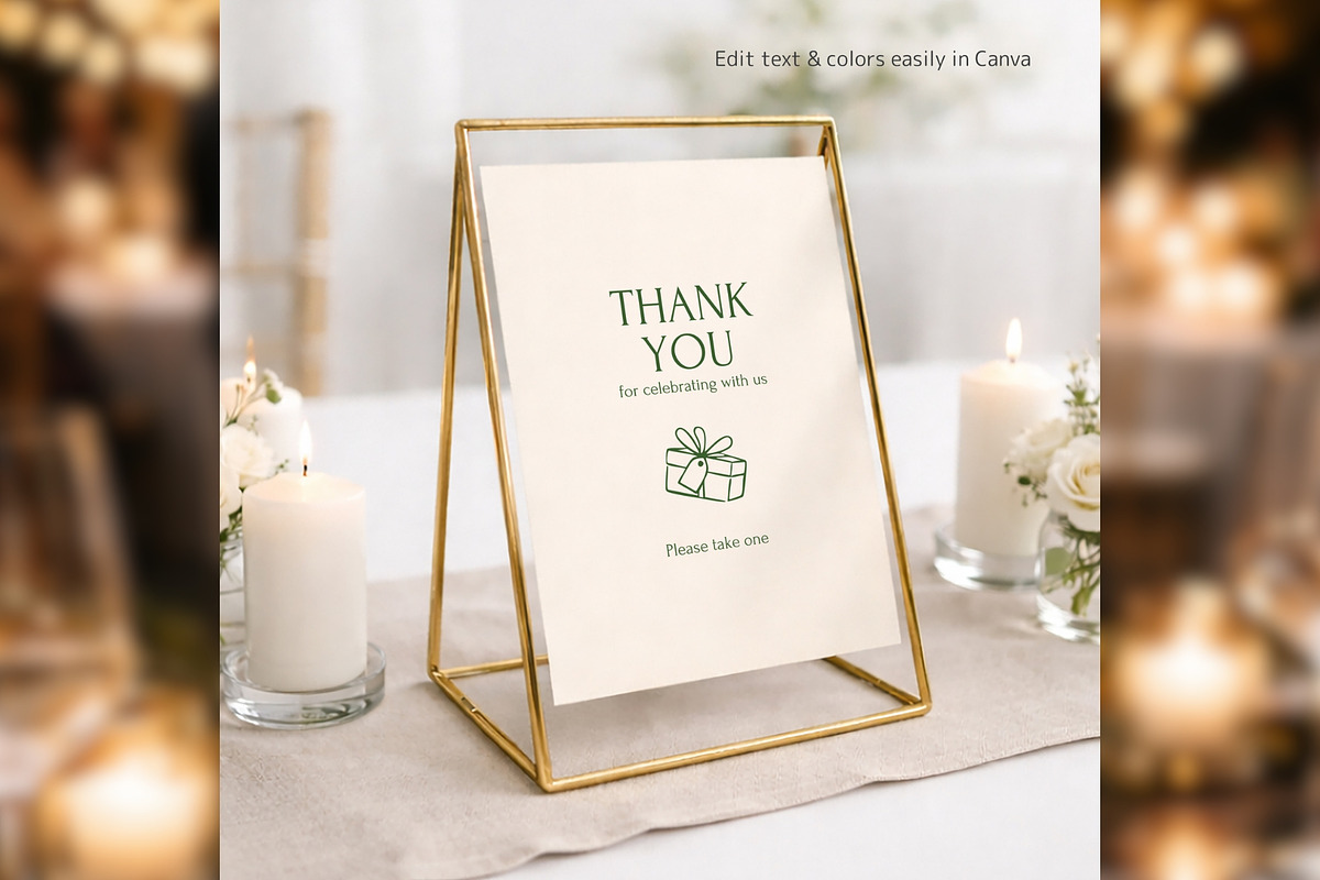 Luxury Wedding Favors Canva bd004, a Card Template by TyphoonStudio (Photo 8 of 8)