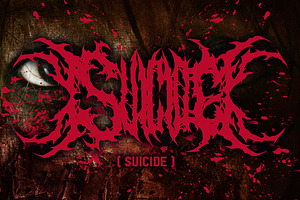 SUICIDE Brutal Death Metal Font 2