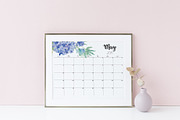 Large Calendar 2019 Printable PDF, a Stationery Template by EasyLifePlanners (Thumbnail 6 of 11)