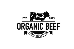Livestock farm design cow logo, a Branding & Logo Template by Maylianaw28