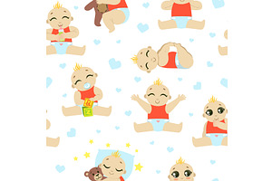 Baby Toddler Character Seamless