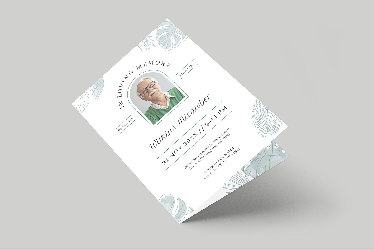 Funeral Program & Memorial Service, a Flyer Template by BrandPacks (Photo 4 of 8)