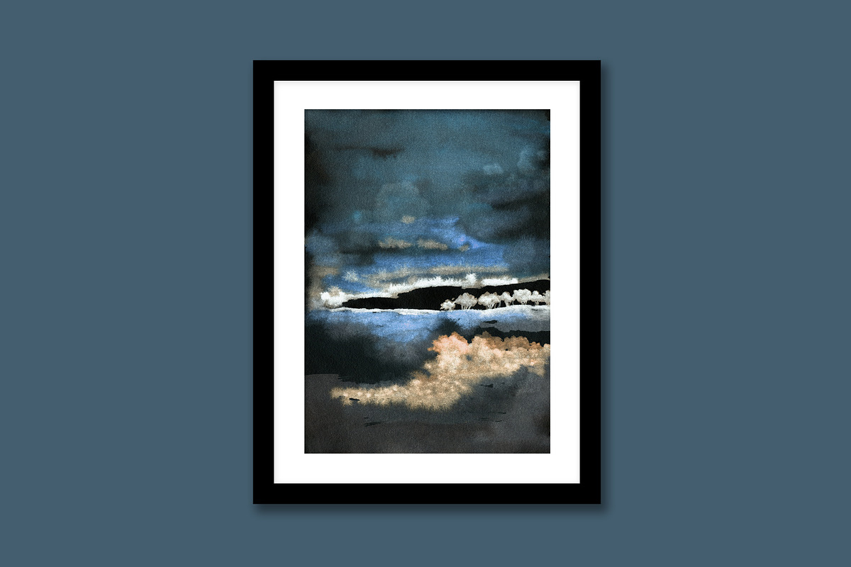 Dark Nights - Watercolor Art, a Background Graphic by Marmoris.Arts (Photo 3 of 14)