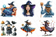 Funny Witch Halloween Clipart, an Illustration by DreamPrint404 (Thumbnail 3 of 5)