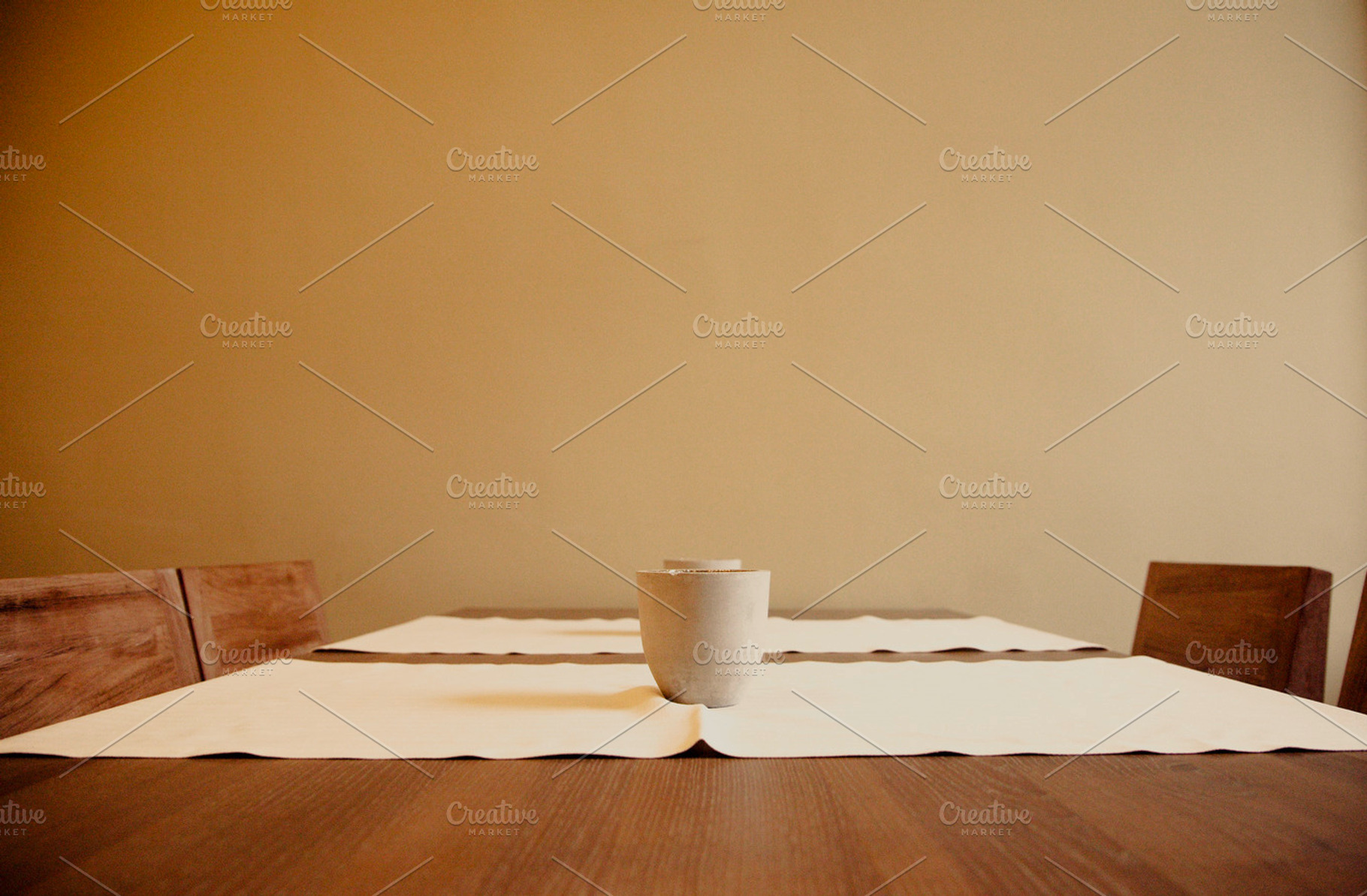 Restaurant Table Stock Photo