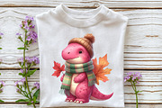 Watercolor Dinosaur Clipart, an Illustration by Rose Art (Thumbnail 4 of 8)