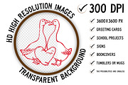 Valentines Goose Couple Hand-Drawn, an Illustration by Craft Nest (Thumbnail 2 of 8)