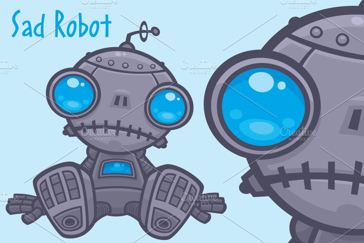 The Saddest Lil Robot in the Galaxy, a Technology Illustration by Schwegel Illustration (Photo 3 of 3)