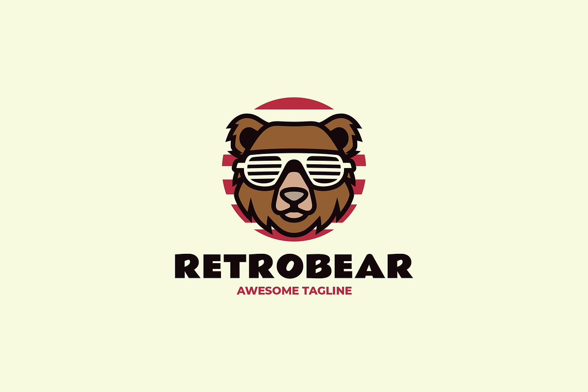 Mascot Modern Bear Logo Design, a Branding & Logo Template by Artnivora.Std