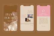 Peony Poetry for Social Media, a Social Media Template by Forever Create Studio (Thumbnail 4 of 6)