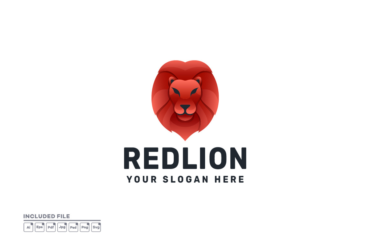 Lion Gradient Colorful Vector Logo, a Branding & Logo Template by yuanesei
