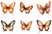 Watercolor Fall Butterfly Clipart, an Illustration by DreamPrint404 (Thumbnail 4 of 5)