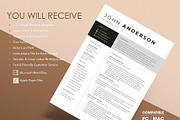 Modern Resume Template CV Design, a Resume Template by resumetemplathttps://d3es (Thumbnail 4 of 9)
