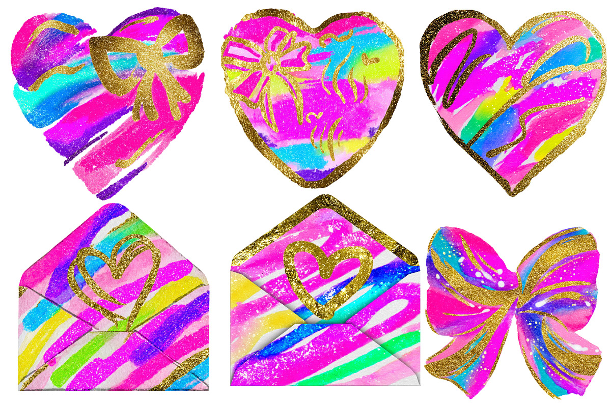Preppy Valentines Day Heart clipart, an Illustration by Designworld (Photo 2 of 5)