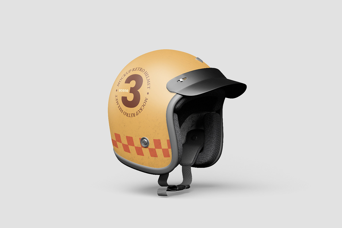 Retro Helmet Mockup – Vintage, a Mockup by Alolieli Studio (Photo 2 of 4)