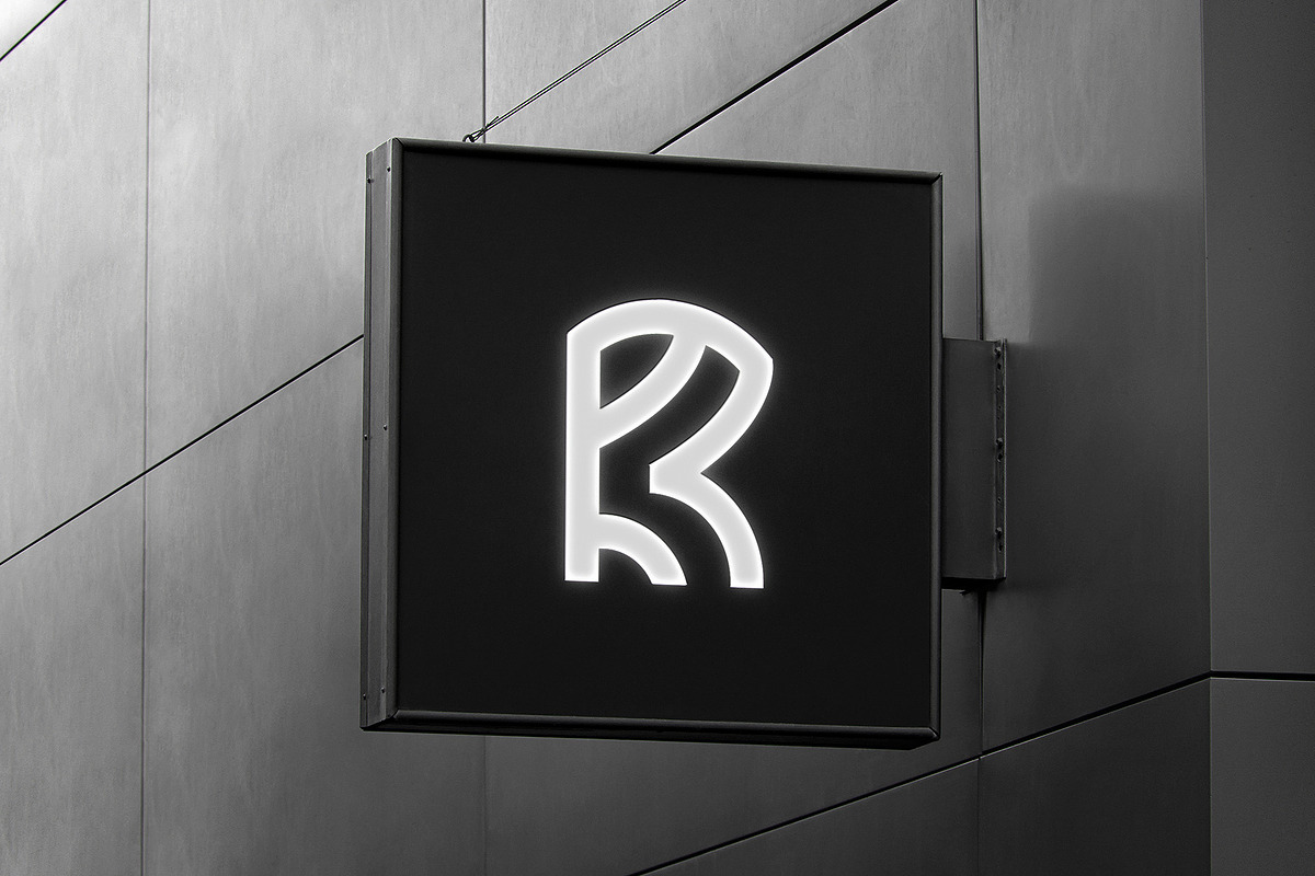 Logo Mockup Black Wall Sign, a Product Mockup by Asylab (Photo 2 of 5)
