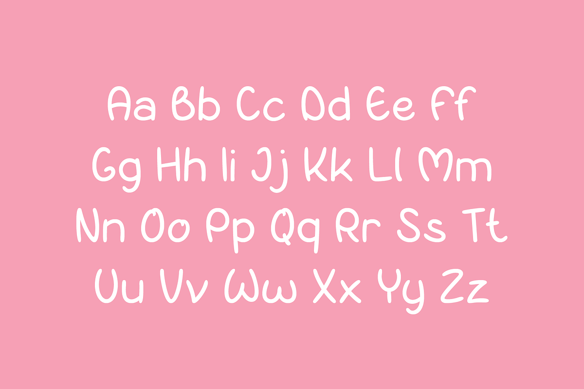 Flabana - Bubble Handwritten Font, a Handwritten Font by Pikgura (Photo 2 of 5)