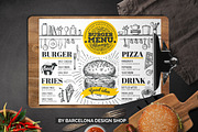 FREE! Trifold + Burger Menu Template, a Brochure Template by BarcelonaShop (Thumbnail 1 of 5)