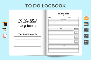 To Do List Log Book KDP Interior